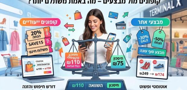 קופונים מול מבצעים